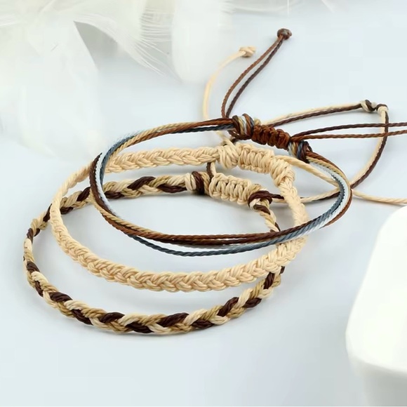 3Pcs/set Multi Color Boho Rope String Bracelet - Picture 1 of 1